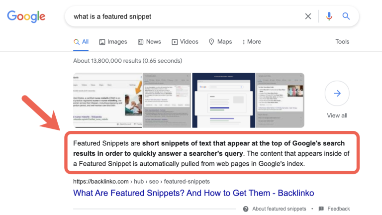 what-is-a-featured-snippet-query-bolding-example